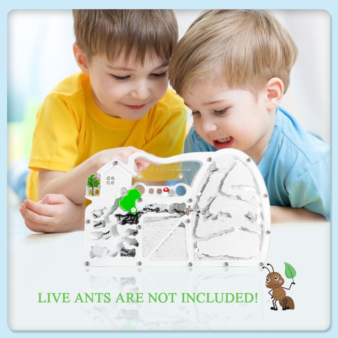 ELNMLHT Ant Farm Castle, Sand Ant Colony Observation Kit, Ant Viewing Habitat Science Kit, Educational & Learning Science Kit for Kids, Adults, Student…