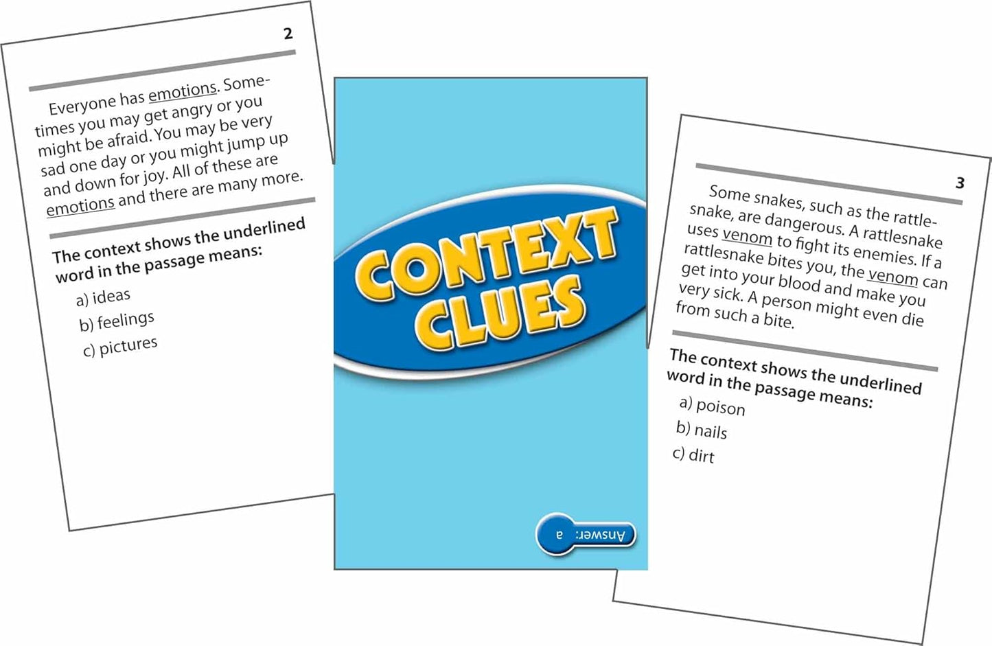 Edupress Reading Comprehension Practice Cards, Informational Text, Red Level (EP63437) Medium
