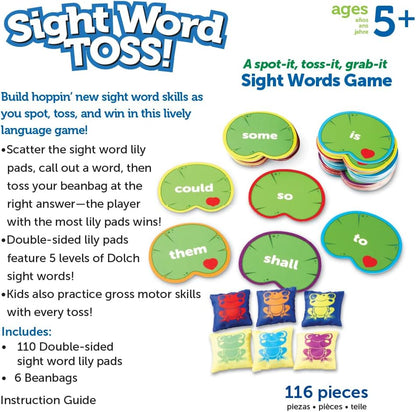 Learning Resources Sight Word Swat A Sight Words Game - Phonics Flash Cards, Board Games for Kids, Montessori Spelling , Homeschool, Classroom Must Haves, Teacher Supplies, Gifts for Boys and Girls