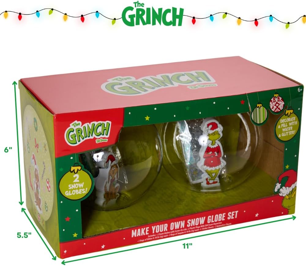 Disney Frozen Snow Globe Kit, DIY Snow Globe, Includes 2 Globes, Glitter, Sequins, Stickers – Elsa and Anna