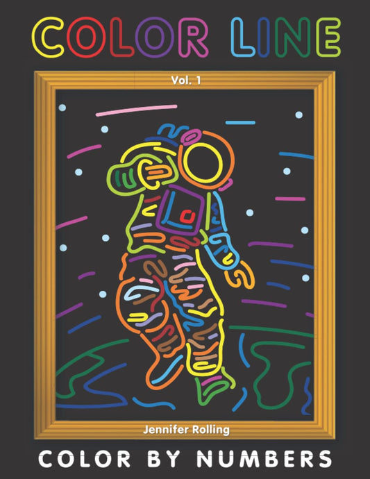 COLOR LINE - COLOR BY NUMBER: Vol 1 - Coloring Book for Adults Relaxation and Stress Relief