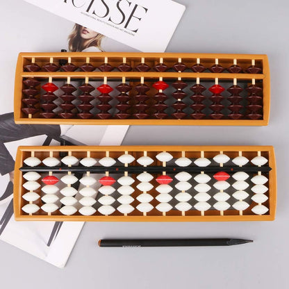 Portable Japanese 13 Digits Column Abacus Soroban Caculating School F Soroban Japanese