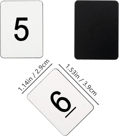 StayMax Rectangle Plastic Numbered Tags Number Disc Number Token (0-25, Blue)