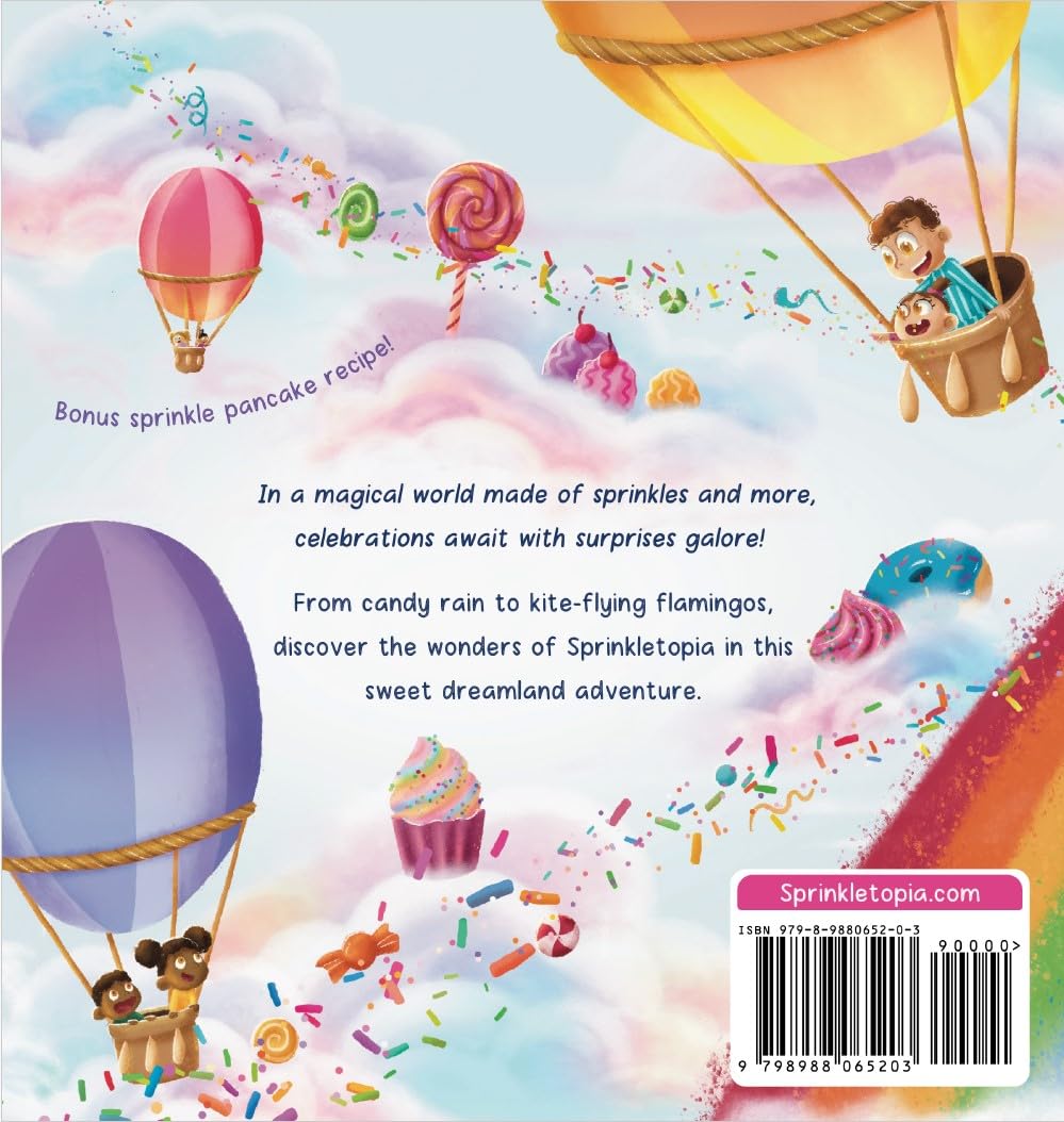 Sprinkletopia: A Whimsical Wonderland of Sweet Surprises. Rhyming Children's Picture Book with Enchanting Illustrations
