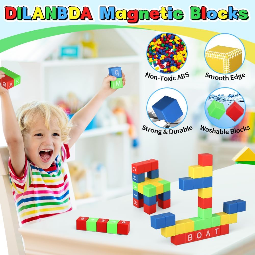 Fidget Balls Magnet Toy for Adults, Square Black Magnetic Stones, Magnet Hand Roller, Magnetic Rocks for Office, Cool Magnetic Gadget Sciencce Kit (28PCS)