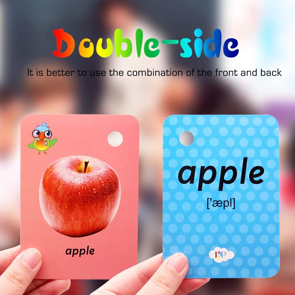 Toddler Number Flash Cards,No.123 Sight Words with Pictures Preschool Kids Flash Cards 28 Pcs with Ring(Number)