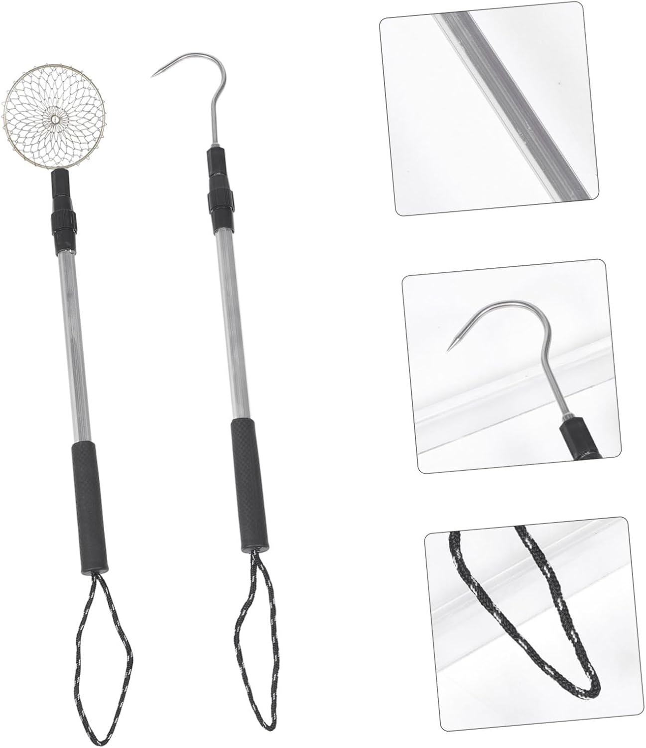 Telescopic Sand Sifter Kit with Detachable Shell Scoop and Hook Aluminum Alloy Beach Shovel for Convenient Sand Screening and Shell Collecting Lightweight Reusable Tool for