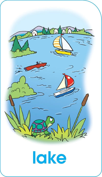 School Zone Word Families Flash Cards: 56 Cards, Preschool, Kindergarten, Beginning and Ending Sounds, Rhymes, Spelling, Early Reading, Ages 4+