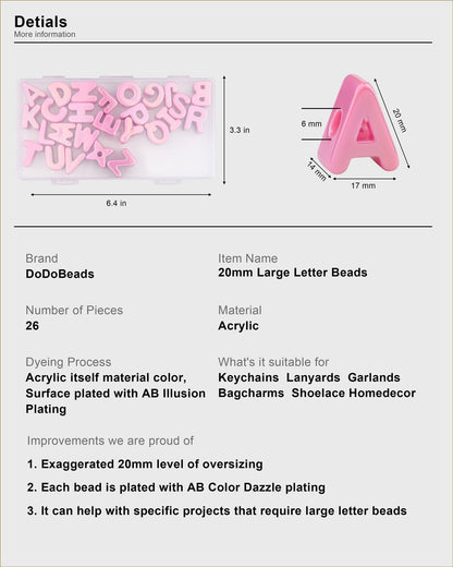 DoDoBeads 1270 Pcs Letter Beads Kit, White and Colorful Square Acrylic Alphabet Beads with Extra Vowels, Numbers & Spacers, Perfect for Friendship Bracelets