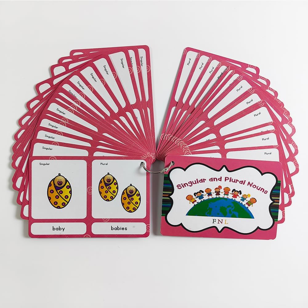 Lilias Irregular Past Tense Verbs English Grammar Double-Side Learning Flash Cards - 24 Card Set for Homeschool, Preschool, Primary School, ESL, Autism, Vocabulary Building