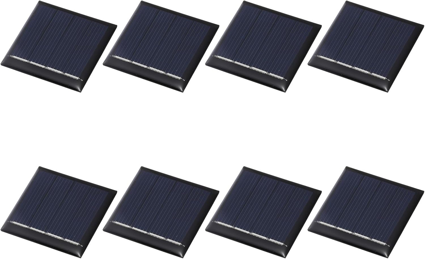 MECCANIXITY 8PCS 1.5V 0.09W 0.06A Mini Solar Panels for Solar Power, Small Solar Photovoltaic Cells Charge DIY Electric Toy Materials Solar System Kits, 1.18" x 1.18"