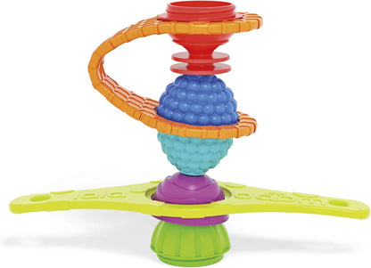 Lalaboom - Soft Links and Educational Beads - Learning Toy – Step by Step Shapes and Colors Construction Game for Children from 10 Months to 4 Years. Preschool Beads to Assemble - 10 Pieces - BL680