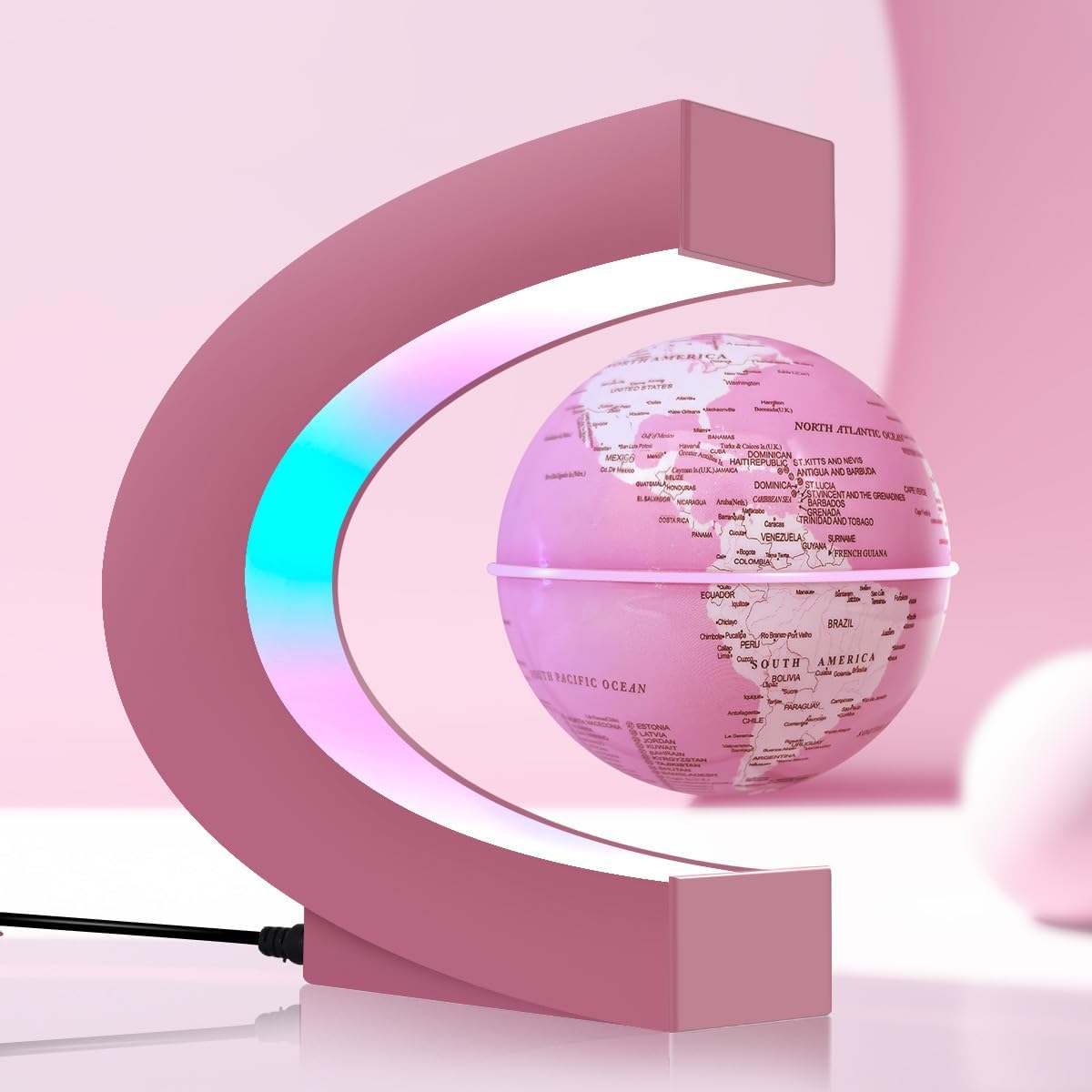 Magnetic Levitating Floating Globe with LED Lights, Cool Tech Gadgets Gifts World Globe Lamp for Men Father Teenage Boys Girls, Birthday Gifts Office Home Desk Decor Display