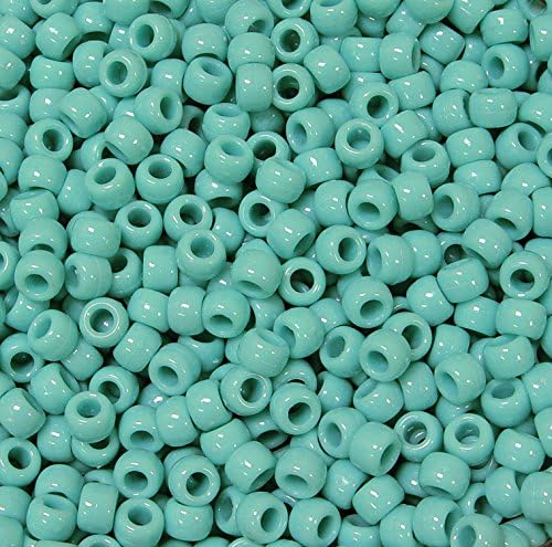 JOLLY STORE Crafts - Pony Beads, Easy-to-Use Reusable Jewelry-Making/Bracelet Beads for Art, Craft Decorations & More, 9 x 6 mm, Crafted in The USA, Opaque Tan, 500 pcs (Pack of 1)