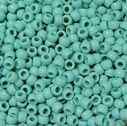 JOLLY STORE Crafts - Pony Beads, Easy-to-Use Reusable Jewelry-Making/Bracelet Beads for Art, Craft Decorations & More, 9 x 6 mm, Crafted in The USA, Opaque Tan, 500 pcs (Pack of 1)