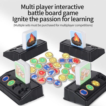 Matching Letter Game for Preschooler Age 3+ - Self-Correcting Word Puzzles Boost Spelling, Reading, Alphabet & Word Recognition - Early Education Toy Includes 30 Flash Cards & 26 Letters