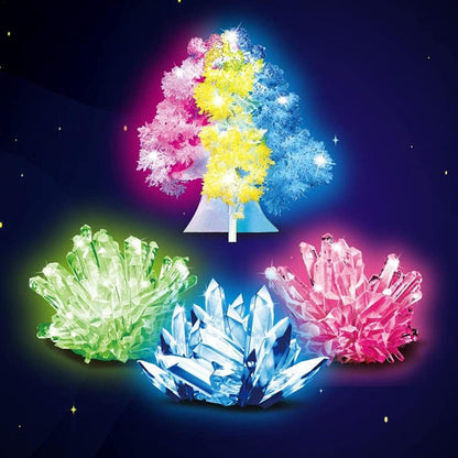Kikumi Crystal Growing Christmas Tree, DIY Crystal Growing Kit for Scientific Experiment Kit, Scientist Toy