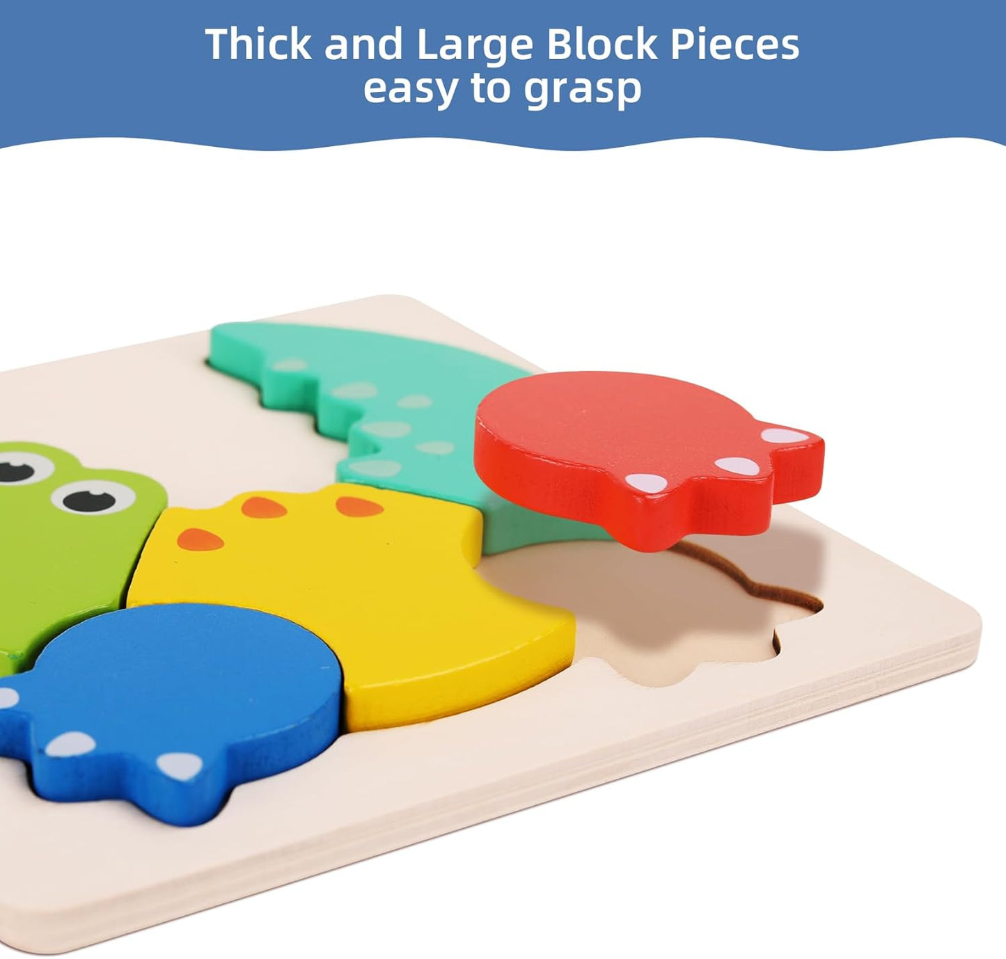 QZMTOY Wooden Puzzles for Toddlers, Wooden Alphabet Number Shape Puzzles Toddler Learning Puzzle Toys for Kids, 3 in 1 Puzzle for Toddlers, Age 3+ (Set of 3)