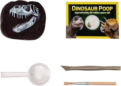 Bandai National Geographic - Excavation Kit - 3 Dinosaur Fossils to Dig Out - Educational and Science Game - STEM - JM80568M