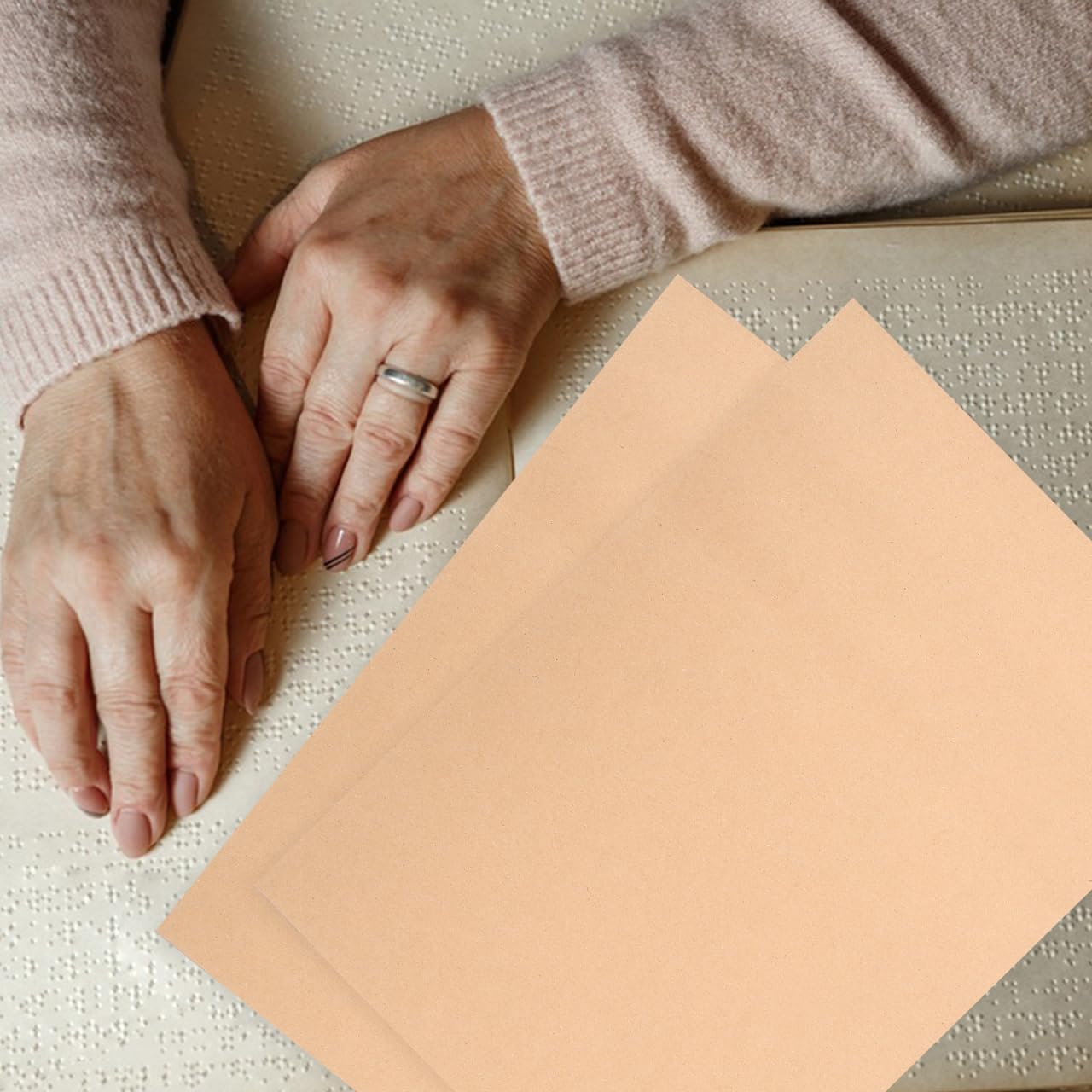 20pcs Braille School Supplies Braille Papers Blind People Supplies Writing Papers for Blind Handwriting Paper Practice Paper Learning Blinder Writing