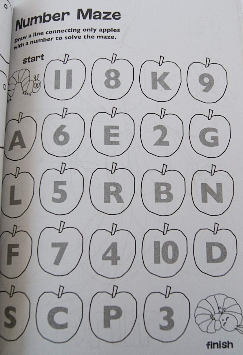 World of Eric Carle Numbers Coloring & Activity Book (Very Hungry Caterpillar, Brown Bear) 80 Pages