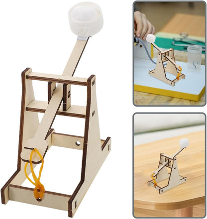 Kids Catapult Building Kit Trebuchet Engineering Kit Stem Puzzle Learning Activity Your Own Wood Projectile Launcher and Discover Physics