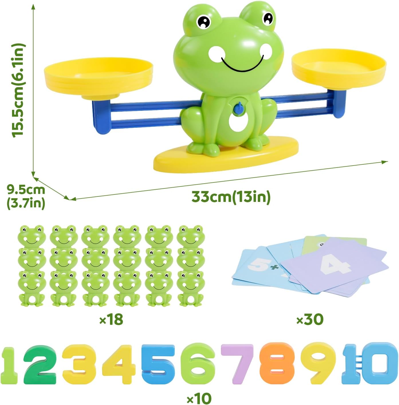 BAKAM Penguin Balance Scale Number Counting Blocks Games for Kids Ages 3-5, Montessori Math Games for Kids 5-7, Preschool Kindergarten Learning Activities, STEM Educational Toys for 3+ Year Old