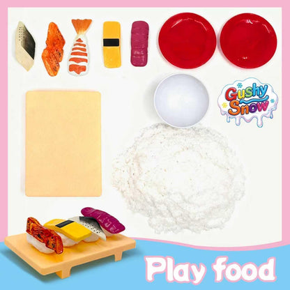 GushySnow® Latex Material Creativity Sensory Bin Filler Toy Ice Cream Cone Cake Cup Sensory bin for Preschool Girl boy Kid Children 6 Years