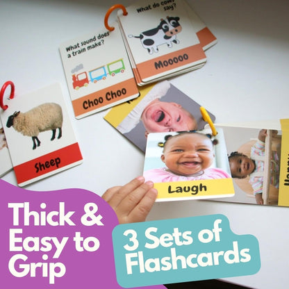 Learning Toys for 1-2 Year Old, Montessori Toys & Preschool Learning Activities with Speech Therapy Materials & Phonic Baby Flash Cards for 12 to 18 Months, First Words and Board Books by Pidoko Kids