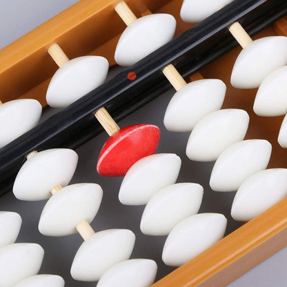 Portable Japanese 13 Digits Column Abacus Soroban Caculating School F Soroban Japanese