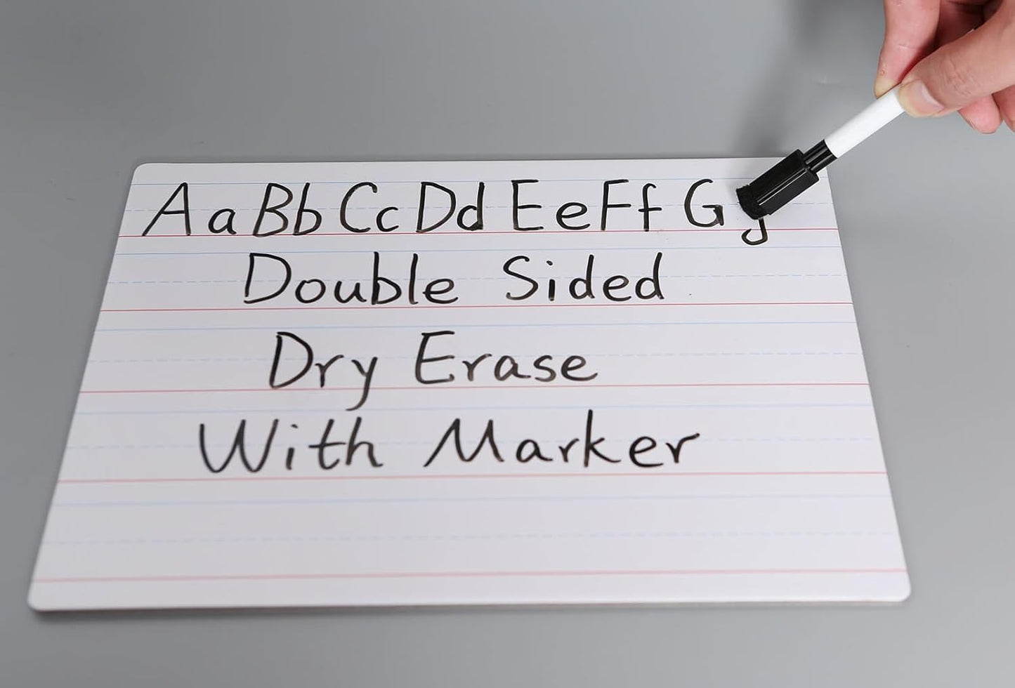 Dry Erase Lined Whiteboard for Kids, White Board with Lines for Writing, Handwriting Practice Board for School and Homeschool Supplies