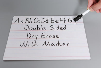 Dry Erase Lined Whiteboard for Kids, White Board with Lines for Writing, Handwriting Practice Board for School and Homeschool Supplies