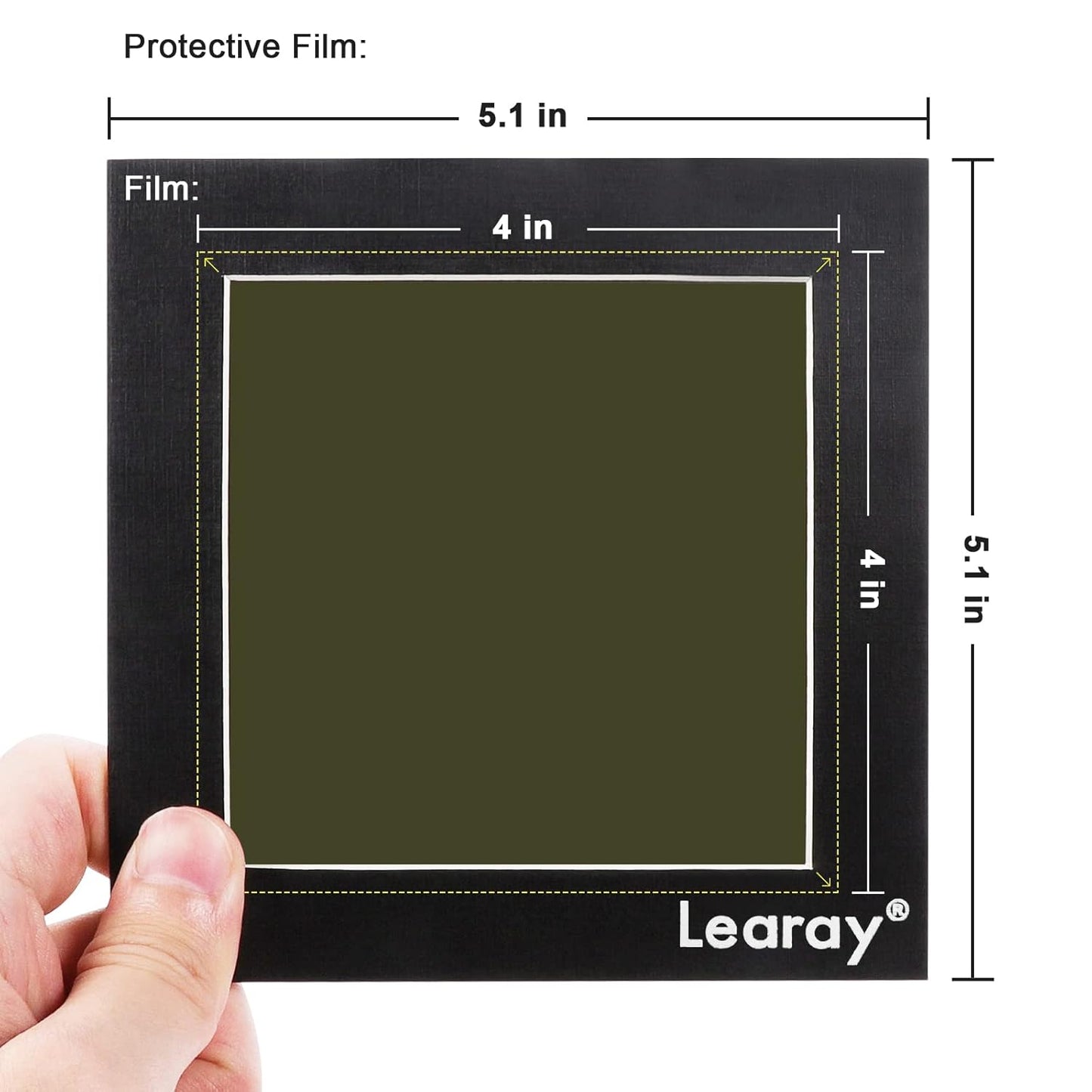 4 x 4 Inch Magnetic Field Viewing Film, Magnetic Field Viewer, Magnetic Flux Display, Magnet Pattern Detector, See Magnetic Field for Scientific Project (4 * 4 Inch)