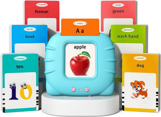 Kidzdo Educational Learning Toys for Toddlers, 540 Sight Words Talking Flash Cards with Music, Montessori Pocket Speech Therapy Toys, Teaching/Birthday Gifts for Ages 2 3 4 5 Years Old Girls (Pink)