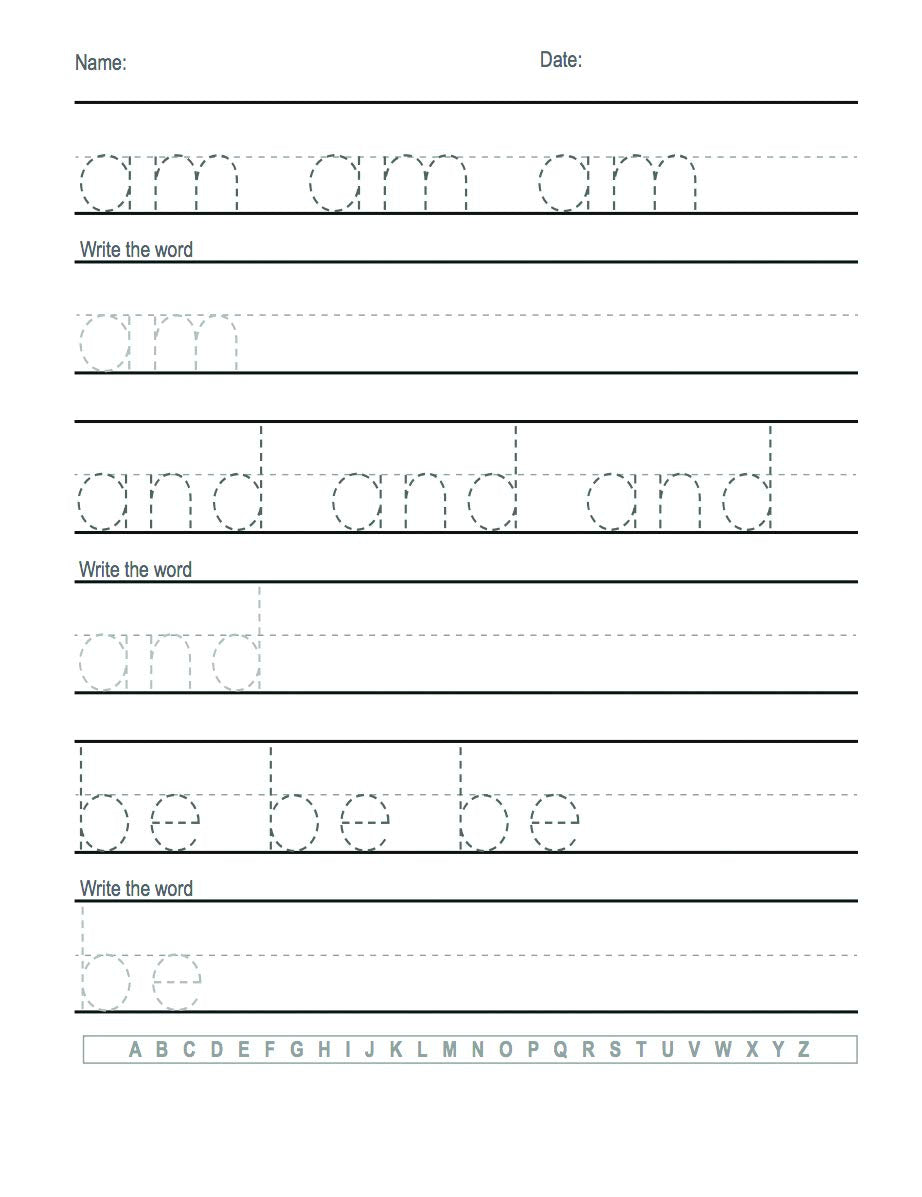 Trace Letters: Alphabet Handwriting Practice workbook for kids: Preschool writing Workbook with Sight words for Pre K, Kindergarten and Kids Ages 3-5. ... Words & Math for Preschool & Kindergarten)