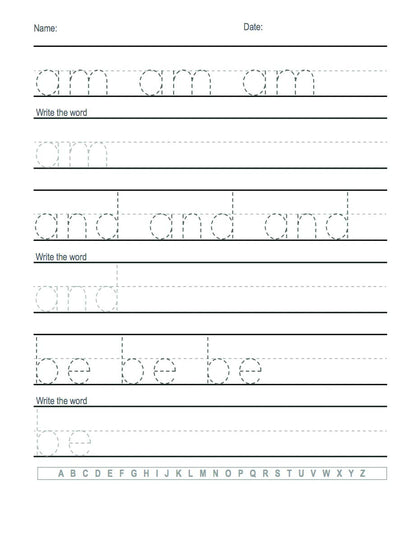 Trace Letters: Alphabet Handwriting Practice workbook for kids: Preschool writing Workbook with Sight words for Pre K, Kindergarten and Kids Ages 3-5. ... Words & Math for Preschool & Kindergarten)
