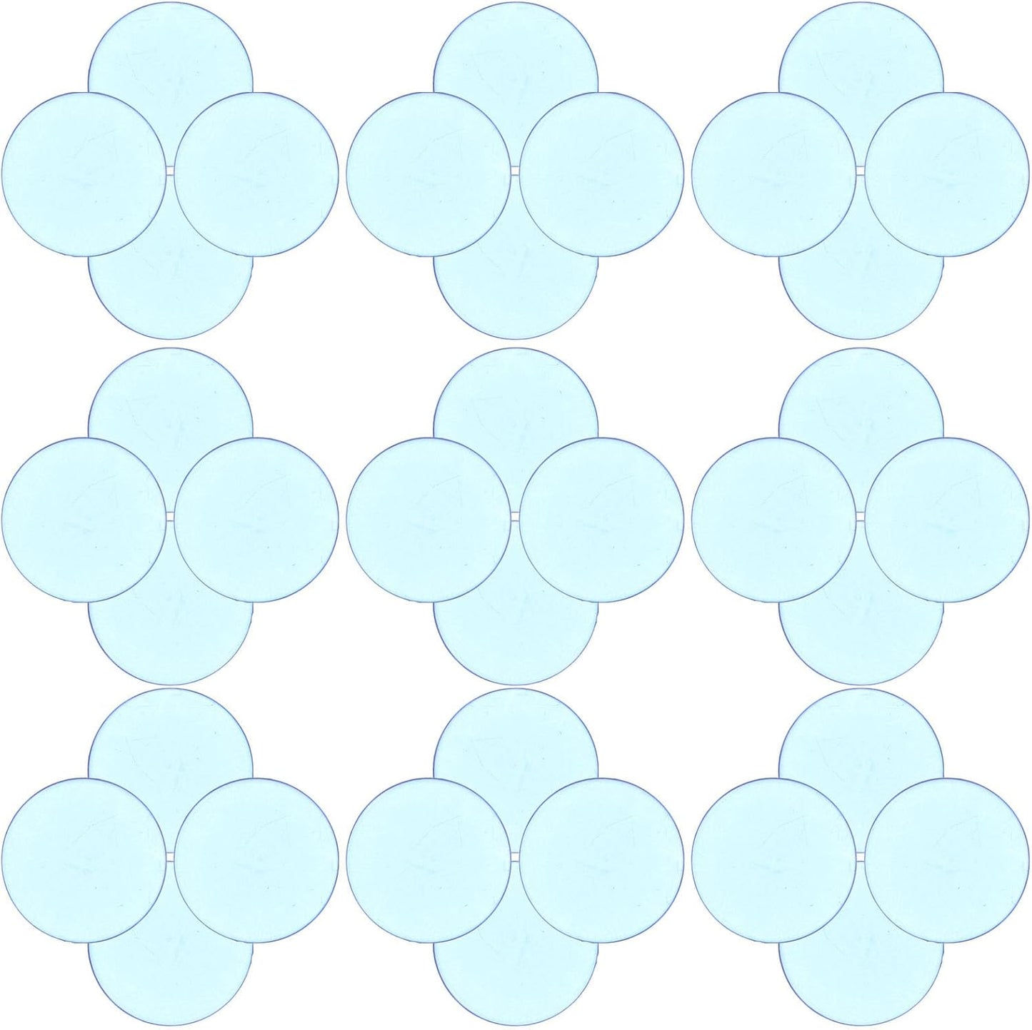 100pcs Blue Bingo Chips Acrylic Counting Chips for Night and Classroom Math Activities Poker Tokens Group Game Counters
