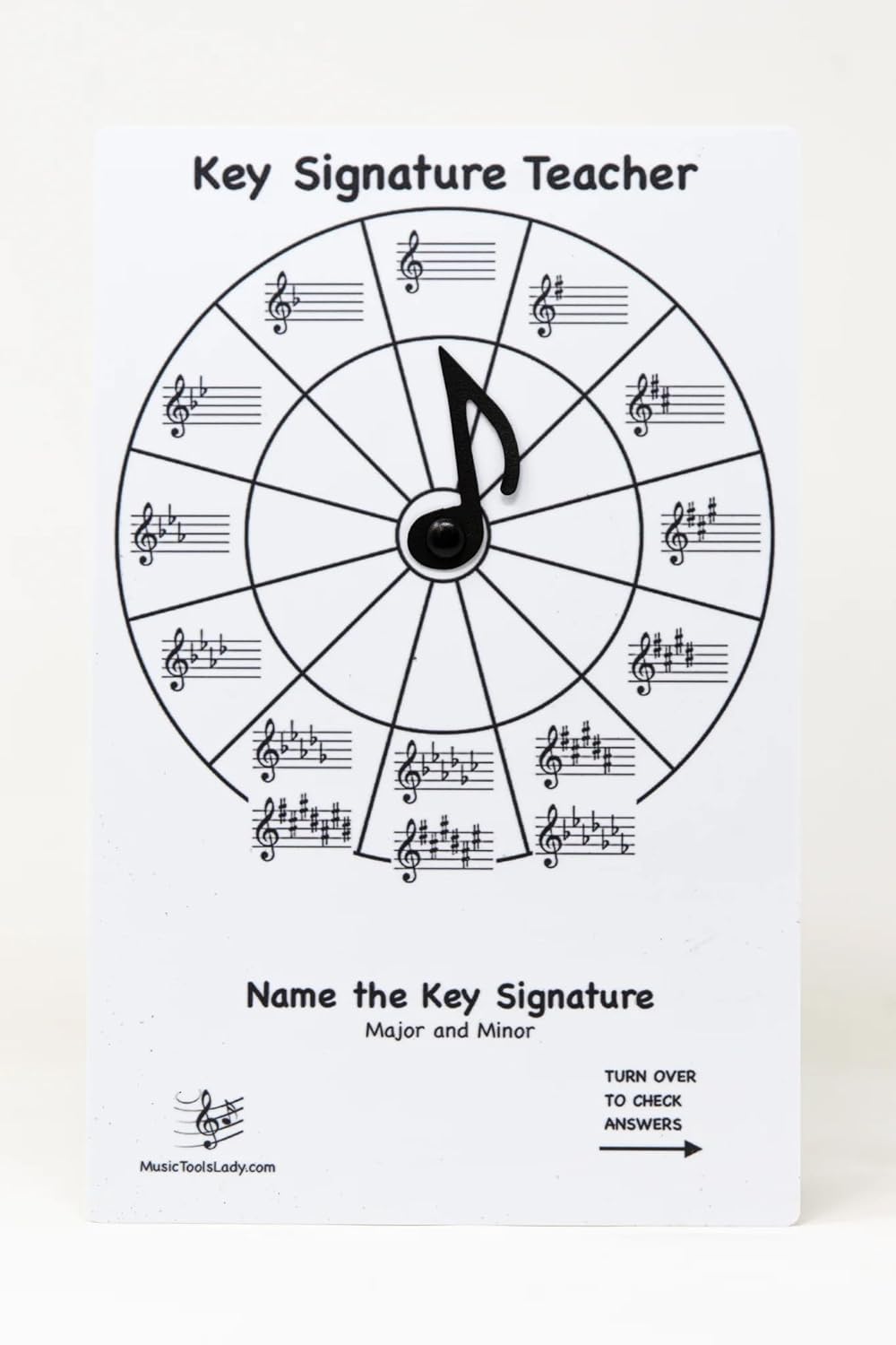 Kits Grand Staff Dry Erase Magnetic Music Theory Board with 35 Note Magnets and Marker (9 x 11.5 Inches) - Piano Teaching Tool, Music Staff Whiteboard, Keyboard Practice Aid