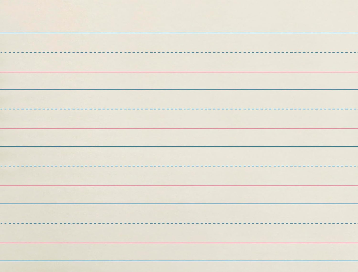 School Smart Zaner-Bloser Writing Paper, Handwriting Practice Lined Paper, Grade 2 to 3 Learning, 1/2 Inch Rule, 10-1/2 x 8 Inches, 500 Sheets