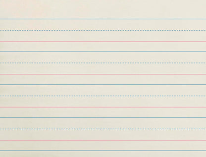 School Smart Zaner-Bloser Writing Paper, Handwriting Practice Lined Paper, Grade 2 to 3 Learning, 1/2 Inch Rule, 10-1/2 x 8 Inches, 500 Sheets