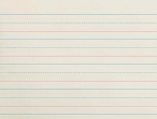 School Smart Zaner-Bloser Writing Paper, Handwriting Practice Lined Paper, Grade 2 to 3 Learning, 1/2 Inch Rule, 10-1/2 x 8 Inches, 500 Sheets