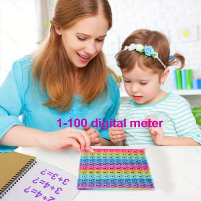 Yadishen 12x12 Multiplication Game Table Kids Math Learning Posters, Fidget Popper Educational Math Tools Fidget Popular Toys Relieve Stress Various Math Operations (20cm Large)