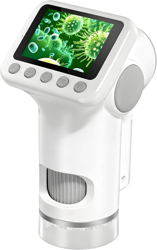 Microscope for Kids, 1600X 4K 2.0" Screen Handheld Microscope, Science Kits for Kids Age 5-7, STEM Toys, Educational Toys, Toys and Gifts for Boys and Girls Age 5, 6, 7, 8, 9 and Up