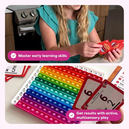 THE FIDGET GAME Number Ninja – Multiplication & Division Game for Grades 2–4 | Fun Learning Activity with Math Problems | Classroom & Homeschool Flash Cards & Strategy Play