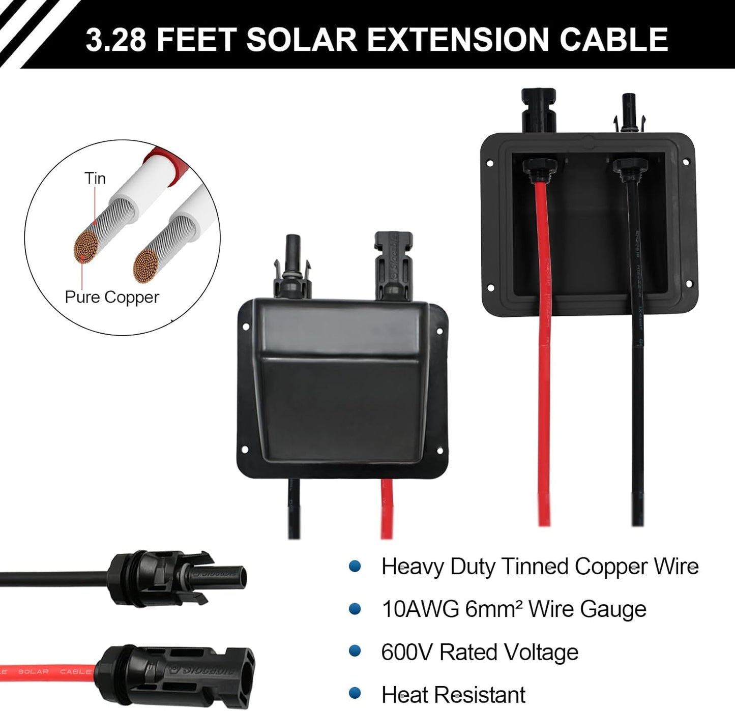 Solar Panel Mounts Bracket Set of 4pcs (White), Drill Free ABS Corner Roof Brackets Mounting Kit, Durable Solar Mount Rack Accessories for RVs, Trailers, Boats, Yachts, Vans, Carports