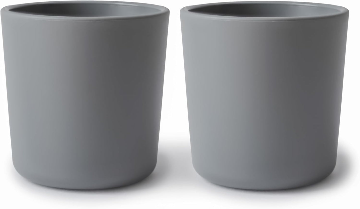 mushie Dinnerware Cups For Kids | Made in Denmark, Set of 2 (Ivory) - Colors B