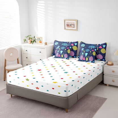 Erosebridal Chemical Equation Bed in a Bag Queen Comforter Set 7 Piece,Chemistry Bedding Sets Science Students Learning Gift Sheet Set with Comforter,Molecular Formula Education Bed Set - Colors A