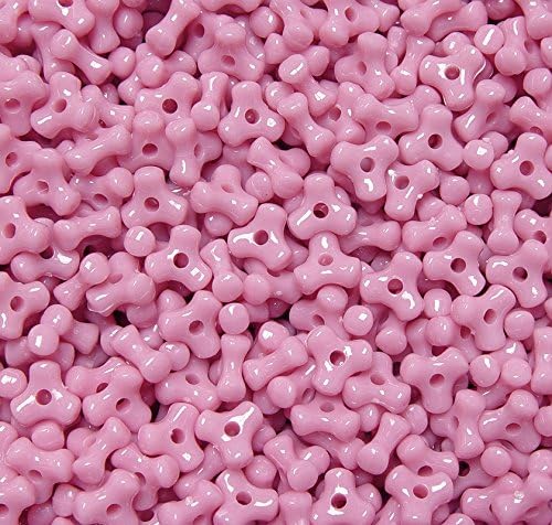 Tri Beads, Easy-to-Use Reusable Jewelry Making Supplies for Art, Craft Decorations & More, 11 mm Bracelet Beads, Crafted in The USA, Neon Yellow, 500 pcs (Pack of 1)