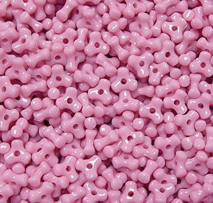 Tri Beads, Easy-to-Use Reusable Jewelry Making Supplies for Art, Craft Decorations & More, 11 mm Bracelet Beads, Crafted in The USA, Neon Yellow, 500 pcs (Pack of 1)