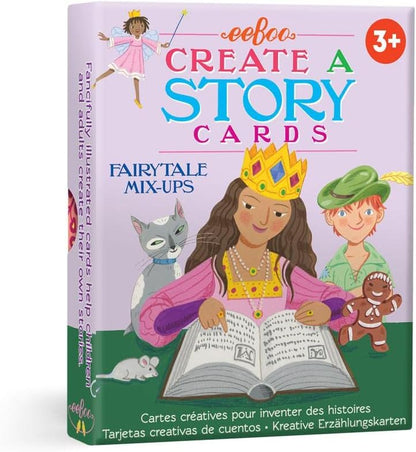eeBoo: Mystery in The Forest Create a Story Pre-Literacy Cards, 36 Cards with Colorful Characters, Encourages Imagination, for Ages 3 and up